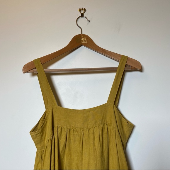 Sunday Morning Raya Linen Midi Strap Dress NWT - Picture 6 of 9